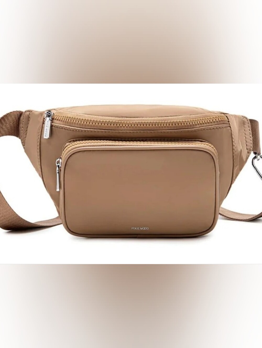 NWT Pixie Mood Aaliyah Fanny Pack-Latte Nylon